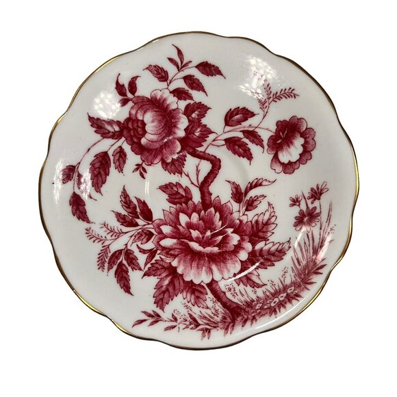 Peony EB 1850 Foley Tea Cup & Saucer Gold Trimmed Vtg Bone China England Floral - Picture 4 of 16